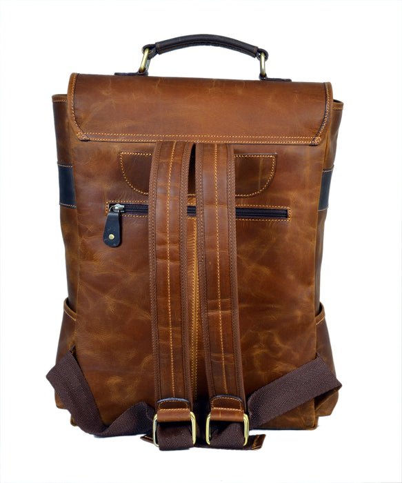 leather backpack bags for mens