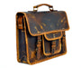 Mens leather briefcase crossbody