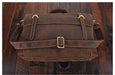 distressed leather briefcase