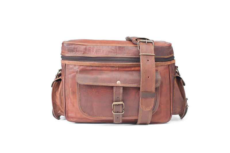 Leather DSLR Camera Bag