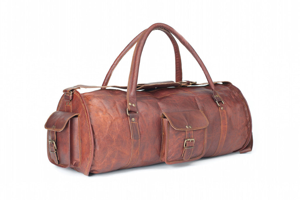 Distressed Leather Duffle Bags For Men — High On Leather