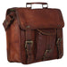light brown leather briefcase