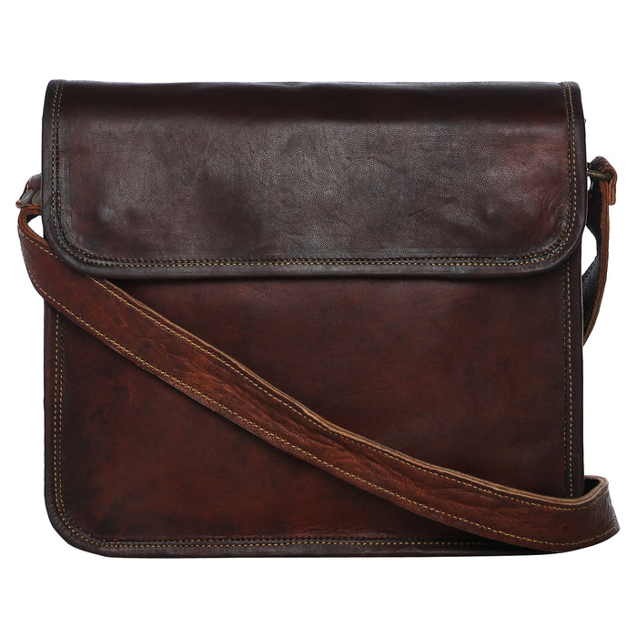 Rugged Leather Messenger Online — High On Leather