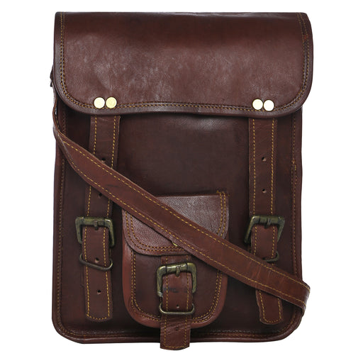 Rugged Leather Satchel