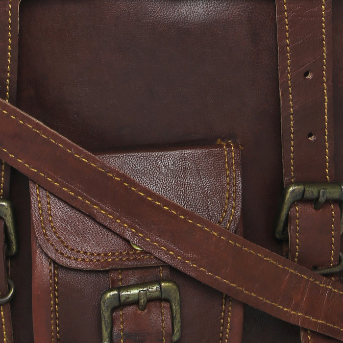 Dark brown Leather briefcase