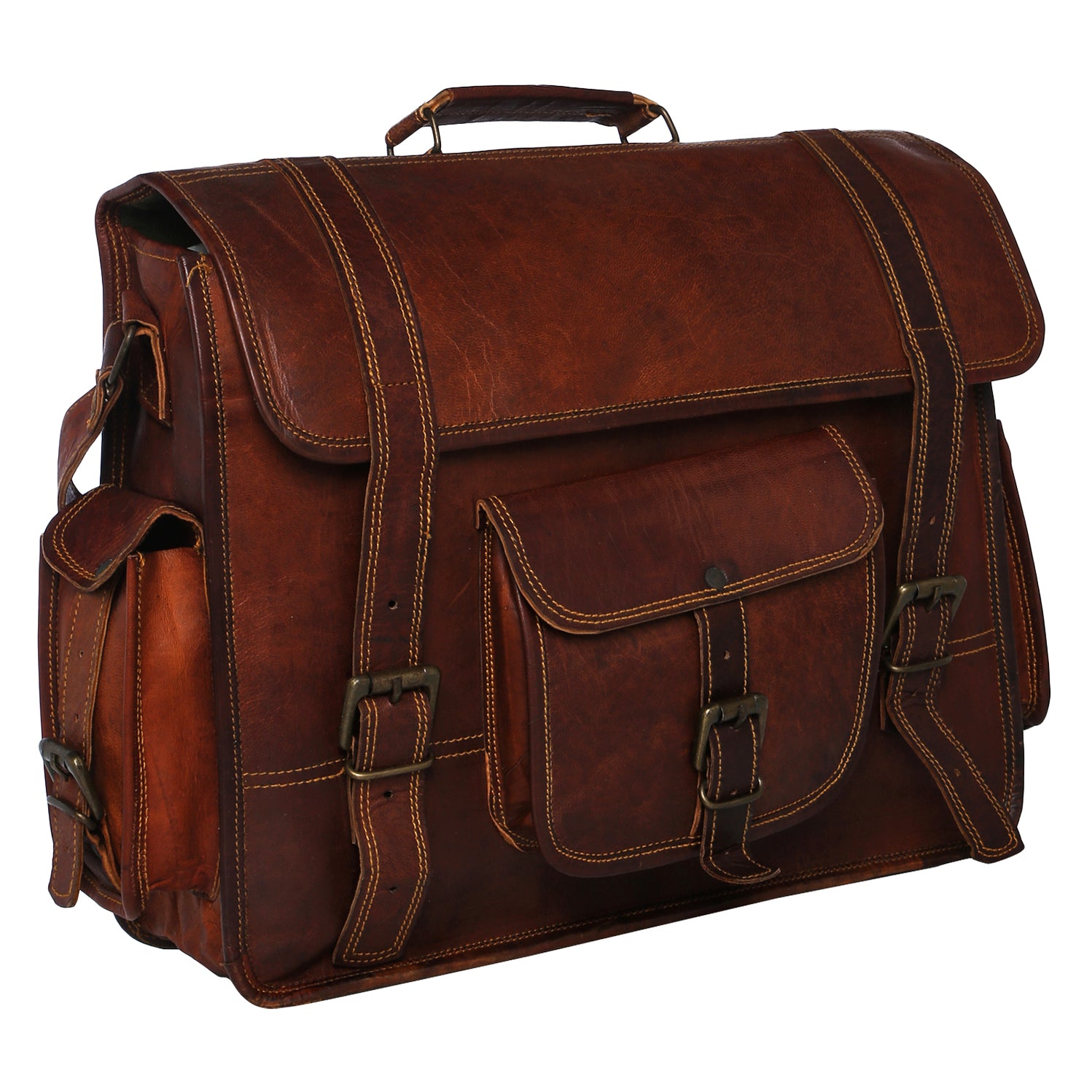 Leather Computer Briefcase Florida — High On Leather
