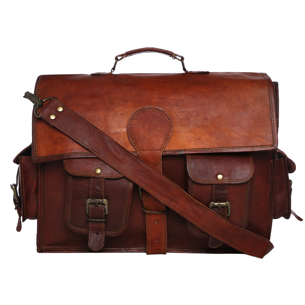 Brown Leather Messenger Bags For Men — High On Leather