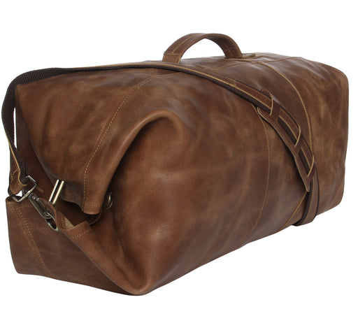 Leather Military Duffle Bag
