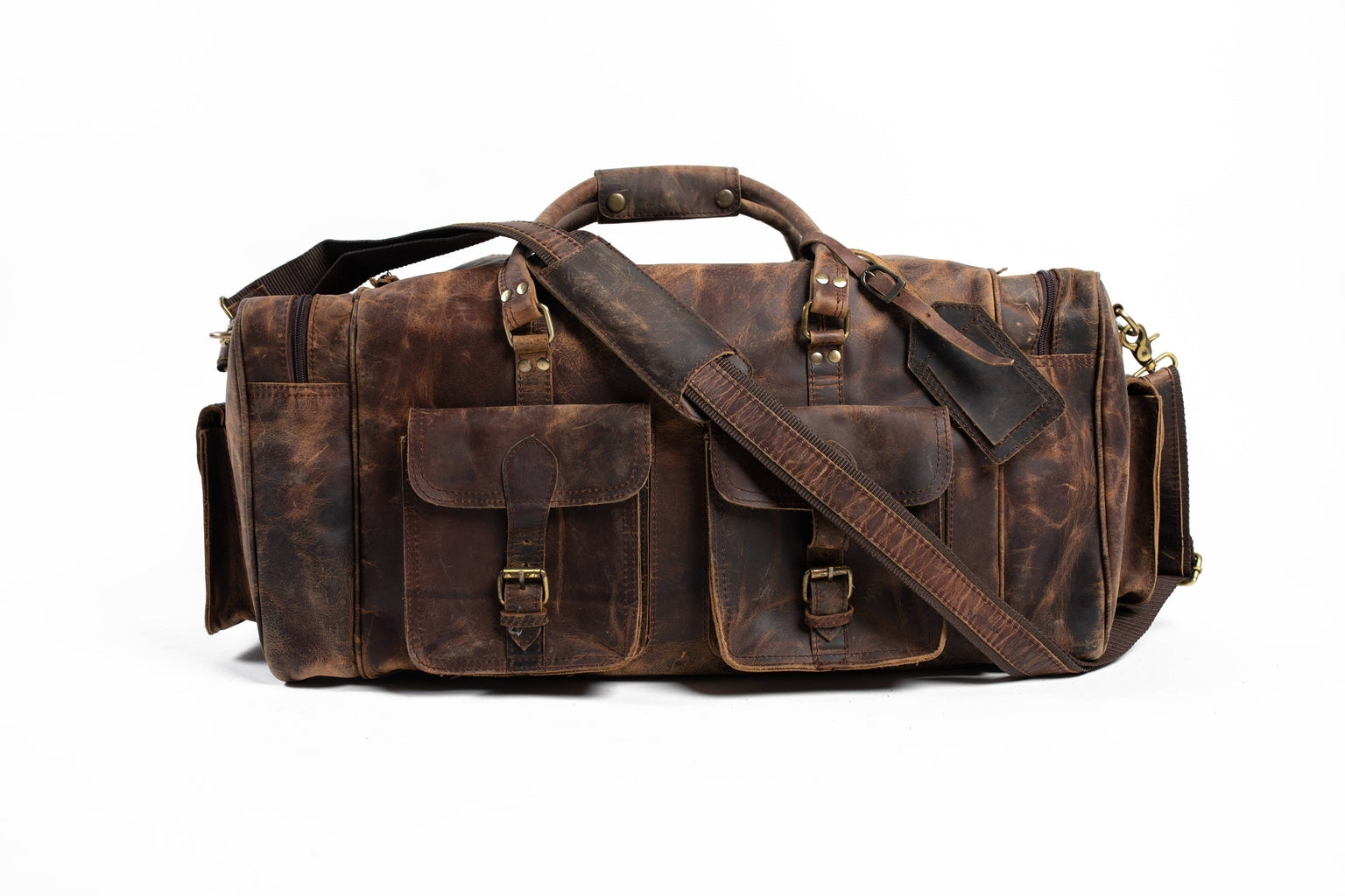 Distressed Leather Duffle Bags For Men — High On Leather