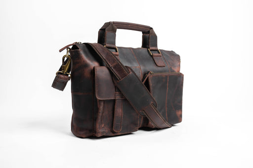 Dark brown briefcase
