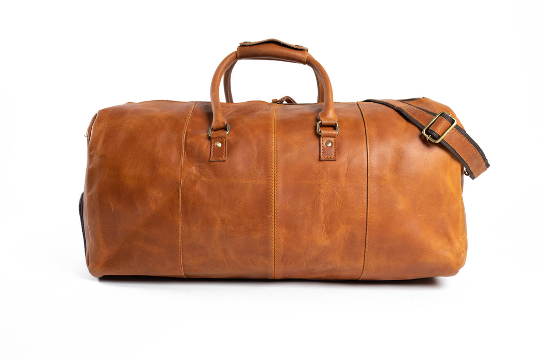 Cabin Brown Leather Duffel Bag