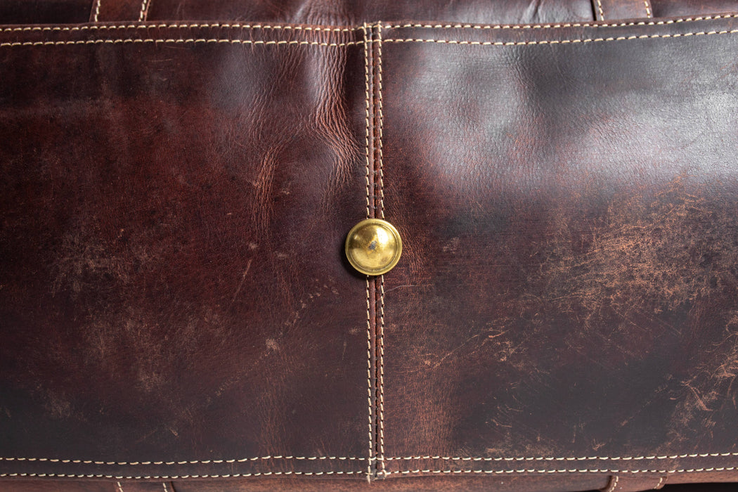 Pure leather holdall