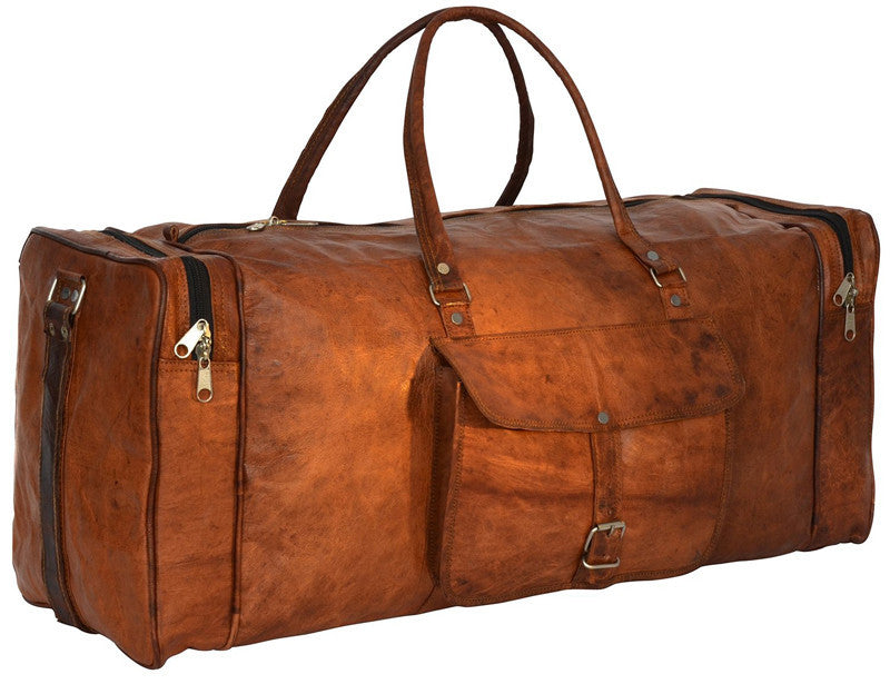 Ethiopian Leather Barrel Bag