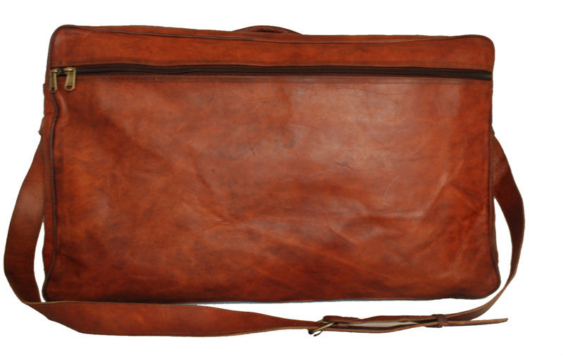 Large Old Leather Suitcase 22 — High On Leather