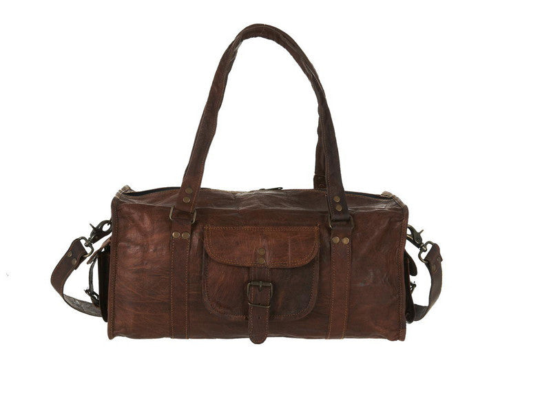 leather weekend bag