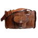 Small leather duffel