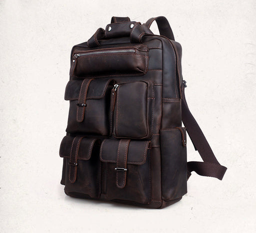 Vintage Men's Leather Backpack — High On Leather