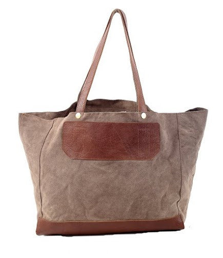 Soft leather tote