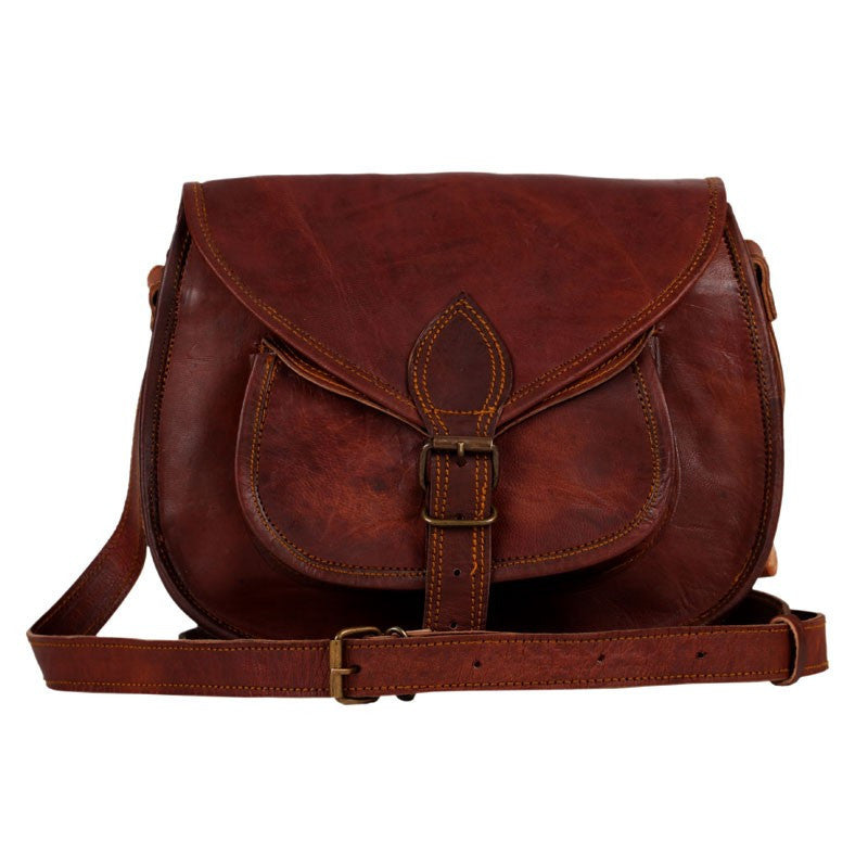 Brown Leather Crossbody Bag Small Shoulder Bag Soft Leather -  Israel