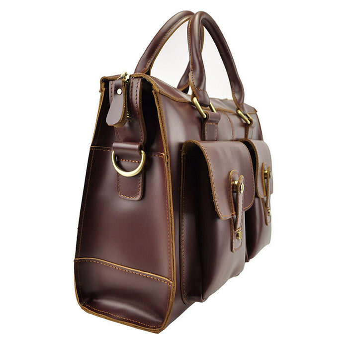 Leather handbags womens redish