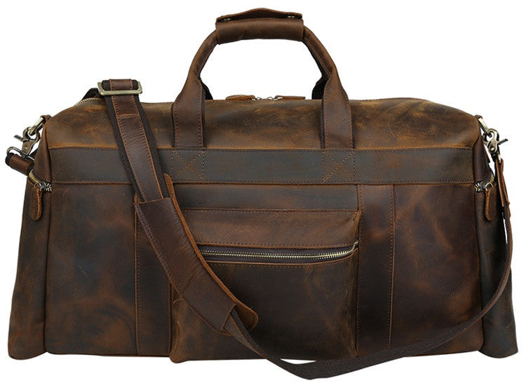 Rustic Leather Duffel Bag