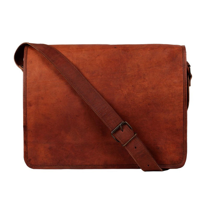 Distressed Leather Cross Body Bag