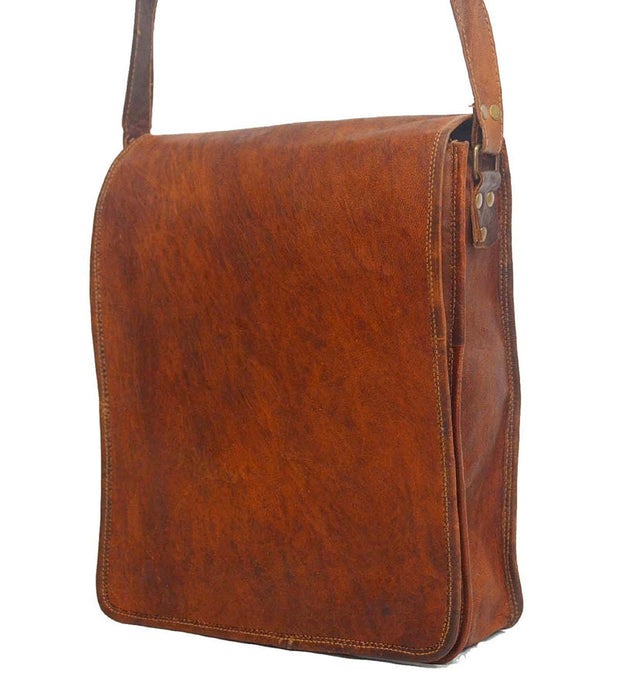 pure leather messenger