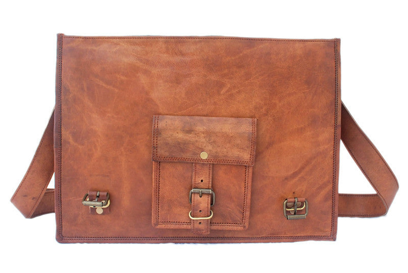 brown leather satchel handbag