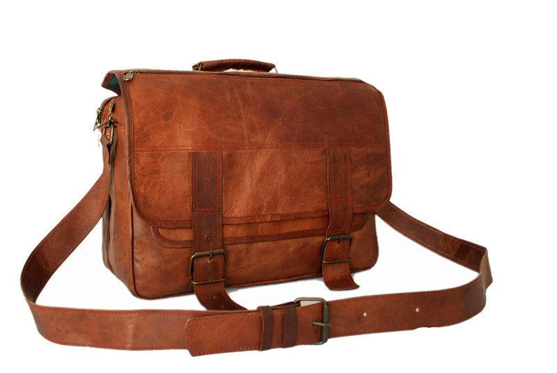 Leather Doctor Bag for Women Men's Medical Bag Brown 
