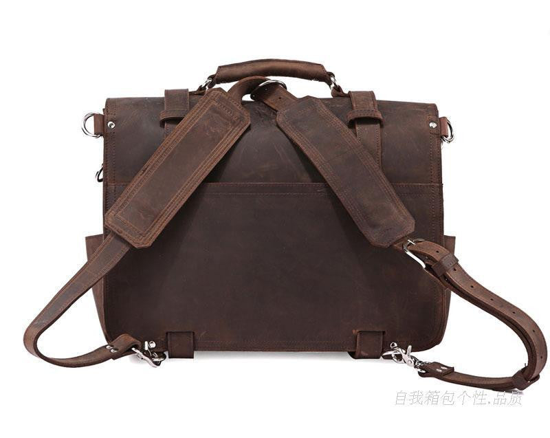 Long lasting saddleback briefcases
