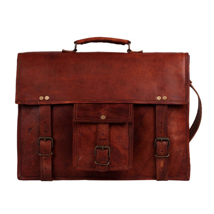 Thin Leather Briefcase 13
